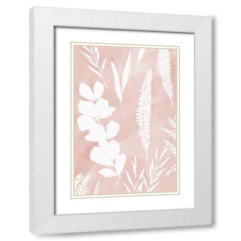 Juneberry I  White Modern Wood Framed Art Print with Double Matting by Isabelle Z