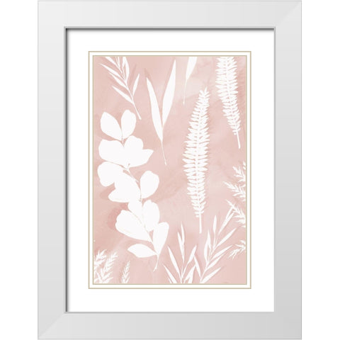Juneberry I  White Modern Wood Framed Art Print with Double Matting by Isabelle Z