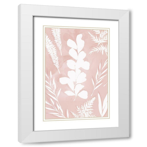 Juneberry II   White Modern Wood Framed Art Print with Double Matting by Isabelle Z