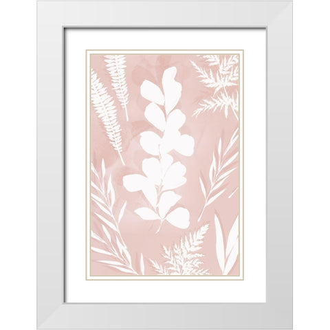 Juneberry II   White Modern Wood Framed Art Print with Double Matting by Isabelle Z