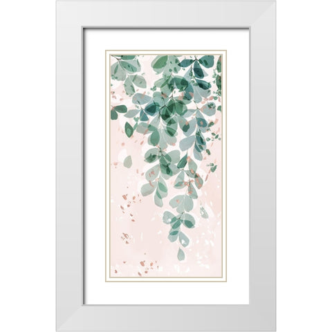 Mizzle I  White Modern Wood Framed Art Print with Double Matting by Isabelle Z