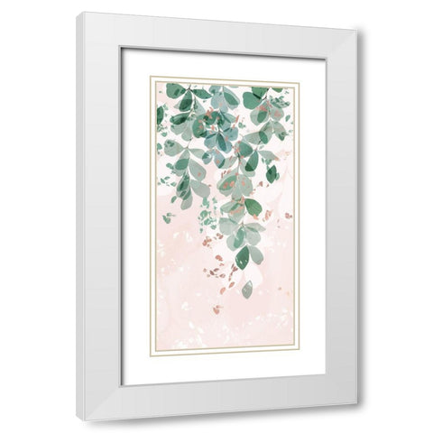 Mizzle II   White Modern Wood Framed Art Print with Double Matting by Isabelle Z