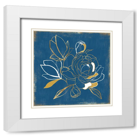 Callaia I  White Modern Wood Framed Art Print with Double Matting by Isabelle Z