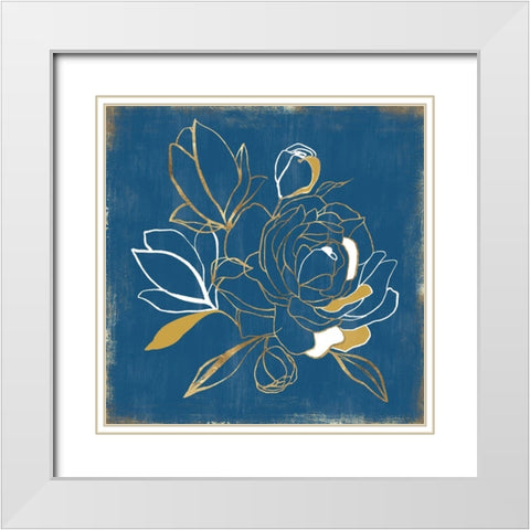 Callaia I  White Modern Wood Framed Art Print with Double Matting by Isabelle Z