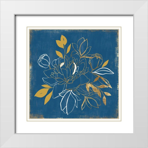 Callaia II   White Modern Wood Framed Art Print with Double Matting by Isabelle Z