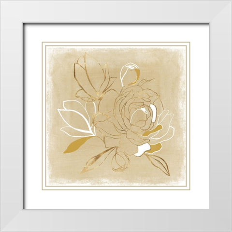 Camilla I  White Modern Wood Framed Art Print with Double Matting by Isabelle Z