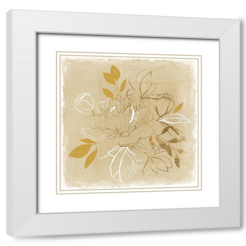 Camilla II   White Modern Wood Framed Art Print with Double Matting by Isabelle Z