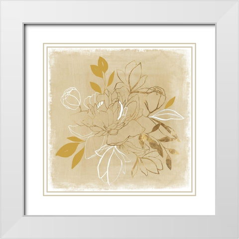 Camilla II   White Modern Wood Framed Art Print with Double Matting by Isabelle Z