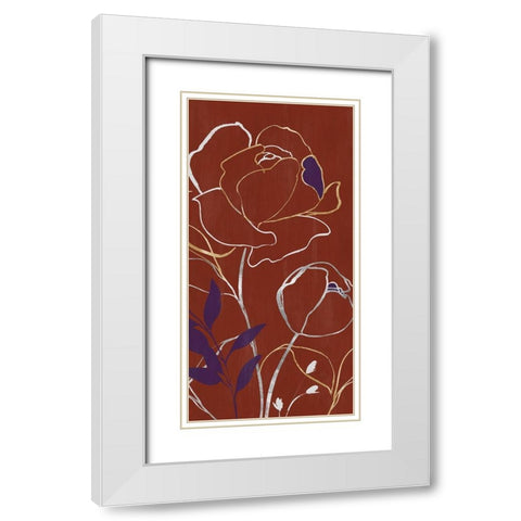 Lupin I  White Modern Wood Framed Art Print with Double Matting by Isabelle Z