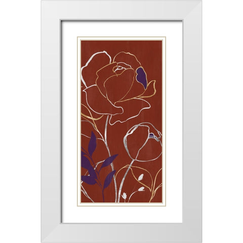 Lupin I  White Modern Wood Framed Art Print with Double Matting by Isabelle Z