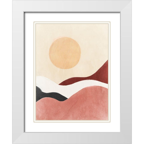 Dune Spirit White Modern Wood Framed Art Print with Double Matting by Isabelle Z