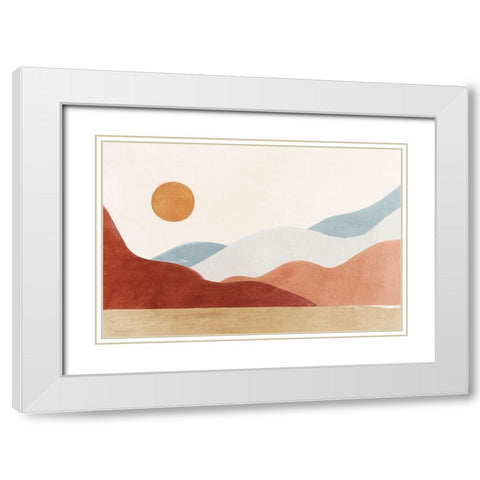 Lost in Dreams White Modern Wood Framed Art Print with Double Matting by Isabelle Z