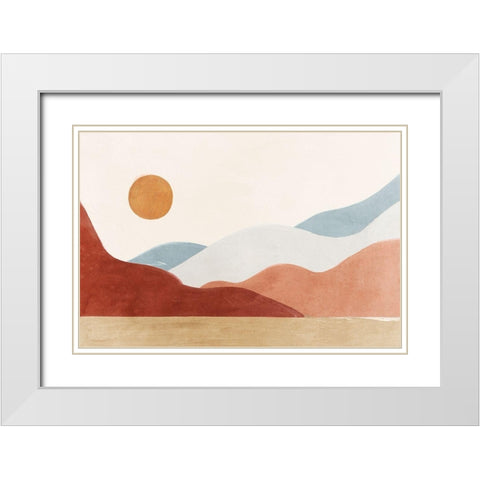 Lost in Dreams White Modern Wood Framed Art Print with Double Matting by Isabelle Z