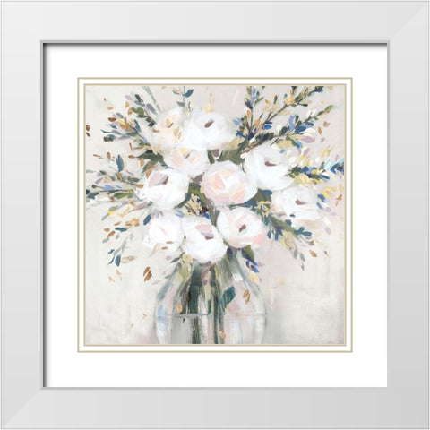 Ever Ours II   White Modern Wood Framed Art Print with Double Matting by Isabelle Z