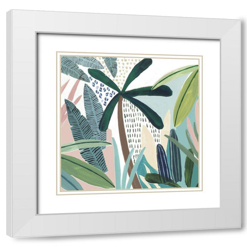 Tropical Rainforest I  White Modern Wood Framed Art Print with Double Matting by Isabelle Z