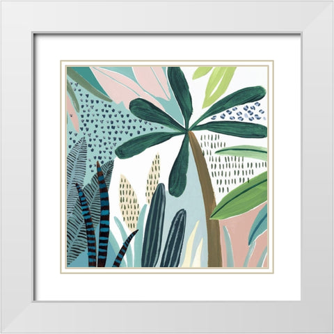 Tropical Rainforest II   White Modern Wood Framed Art Print with Double Matting by Isabelle Z