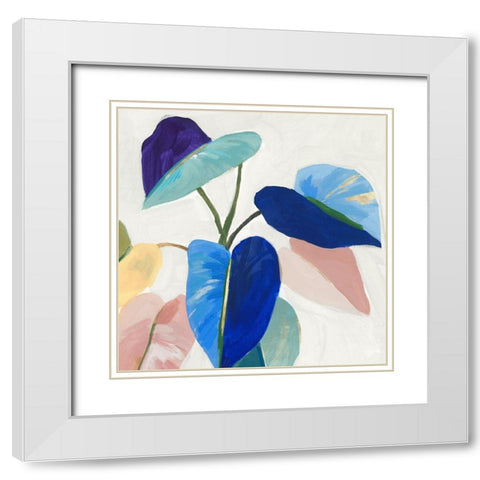Bright Mood II White Modern Wood Framed Art Print with Double Matting by Isabelle Z
