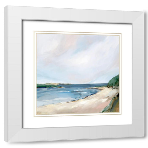 Perfect Place  White Modern Wood Framed Art Print with Double Matting by Isabelle Z