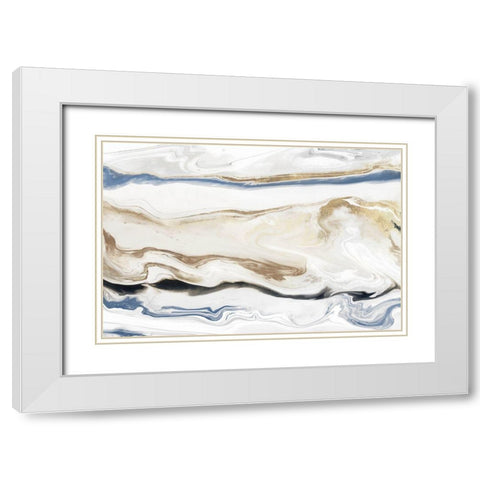 Synthesis I  White Modern Wood Framed Art Print with Double Matting by Isabelle Z