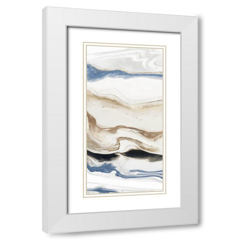 Synthesis II   White Modern Wood Framed Art Print with Double Matting by Isabelle Z