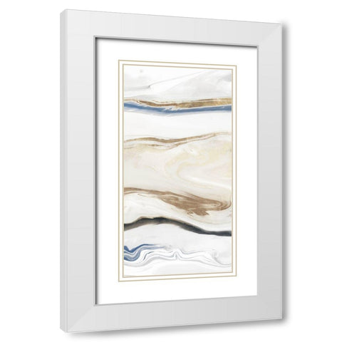 Synthesis III   White Modern Wood Framed Art Print with Double Matting by Isabelle Z