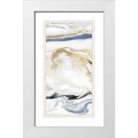 Synthesis IV White Modern Wood Framed Art Print with Double Matting by Isabelle Z