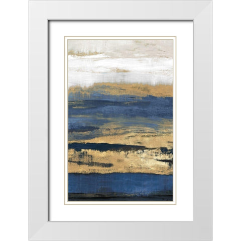 At Dusk  White Modern Wood Framed Art Print with Double Matting by Isabelle Z
