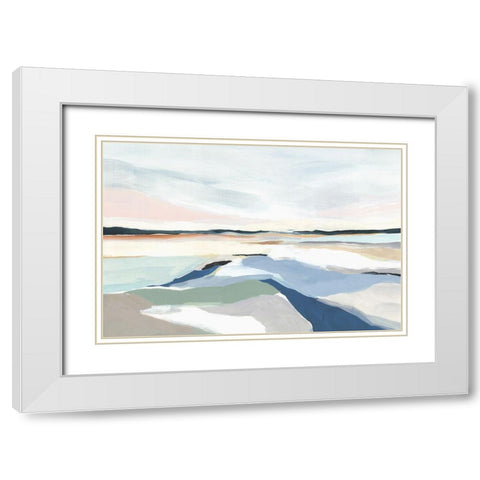 Seaside Day I  White Modern Wood Framed Art Print with Double Matting by Isabelle Z