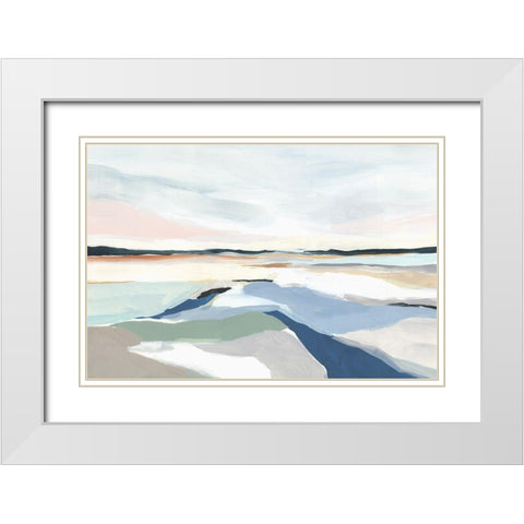 Seaside Day I  White Modern Wood Framed Art Print with Double Matting by Isabelle Z