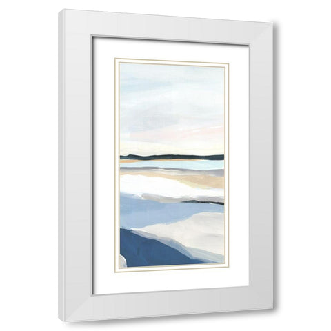 Seaside Day IV White Modern Wood Framed Art Print with Double Matting by Isabelle Z