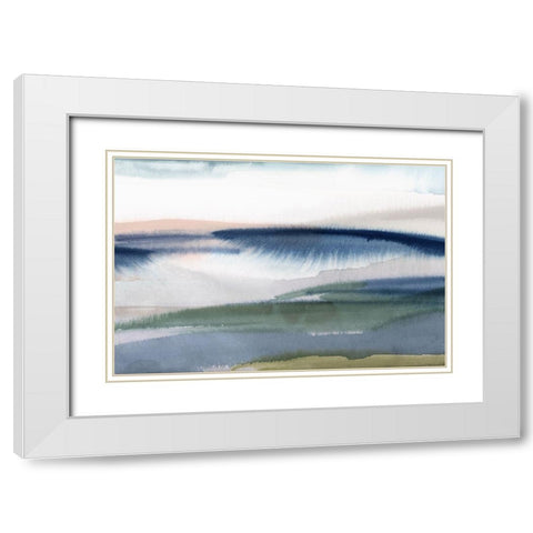 Eventide I  White Modern Wood Framed Art Print with Double Matting by Isabelle Z