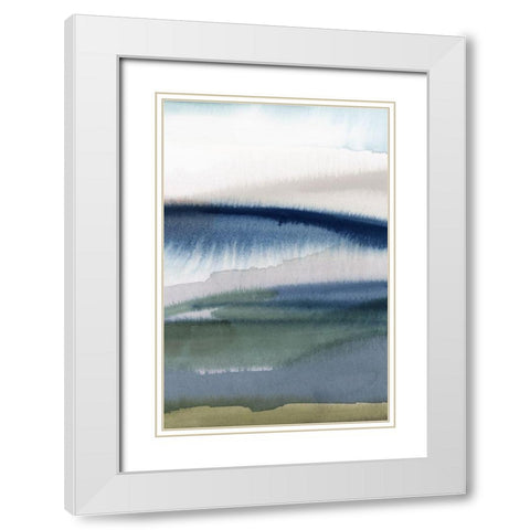 Eventide III  White Modern Wood Framed Art Print with Double Matting by Isabelle Z