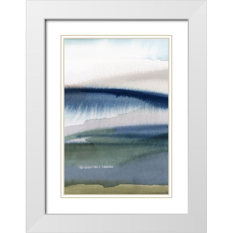 Eventide III  White Modern Wood Framed Art Print with Double Matting by Isabelle Z