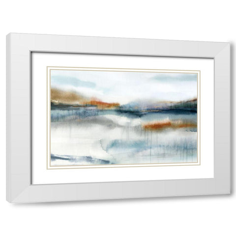 Sign of the Times I White Modern Wood Framed Art Print with Double Matting by Isabelle Z