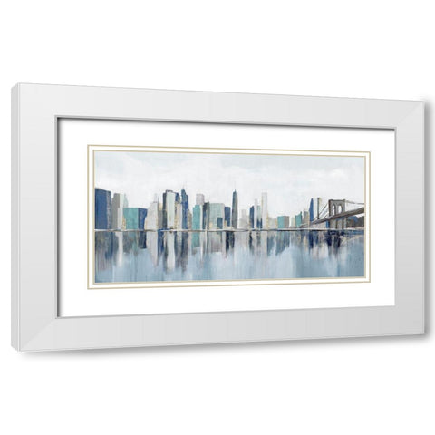 Empire Dreams  White Modern Wood Framed Art Print with Double Matting by Isabelle Z