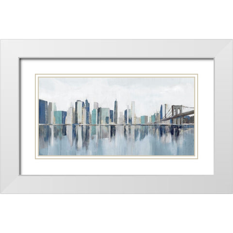 Empire Dreams  White Modern Wood Framed Art Print with Double Matting by Isabelle Z