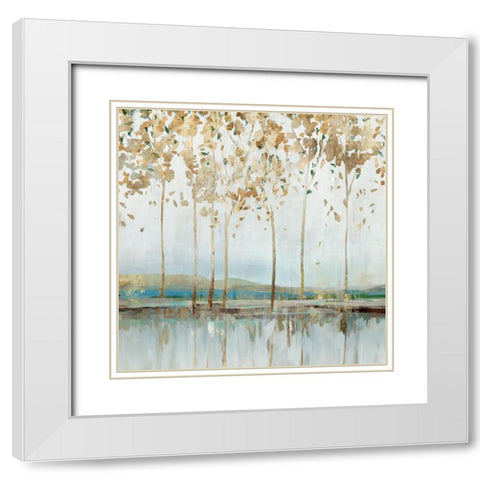 River Breath I White Modern Wood Framed Art Print with Double Matting by Isabelle Z