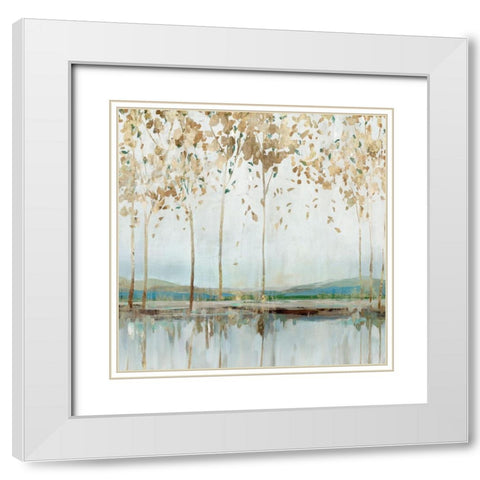 River Breath II White Modern Wood Framed Art Print with Double Matting by Isabelle Z
