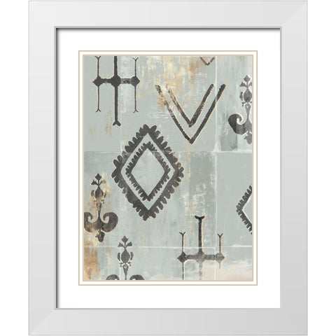 Gilded Ornate I White Modern Wood Framed Art Print with Double Matting by Isabelle Z