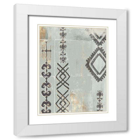 Gilded Ornate II White Modern Wood Framed Art Print with Double Matting by Isabelle Z