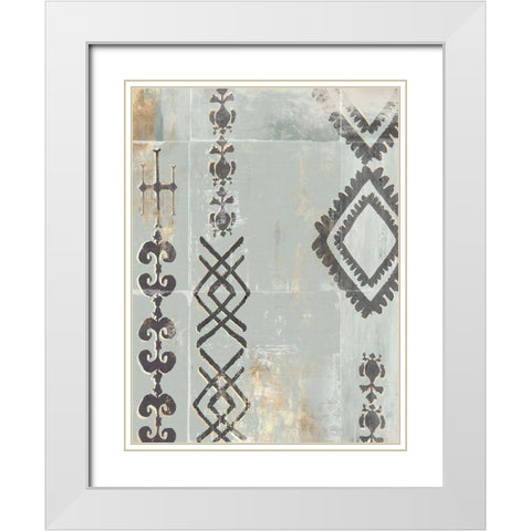 Gilded Ornate II White Modern Wood Framed Art Print with Double Matting by Isabelle Z