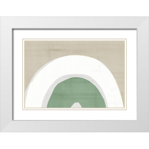 The Thoughts Inside White Modern Wood Framed Art Print with Double Matting by Isabelle Z