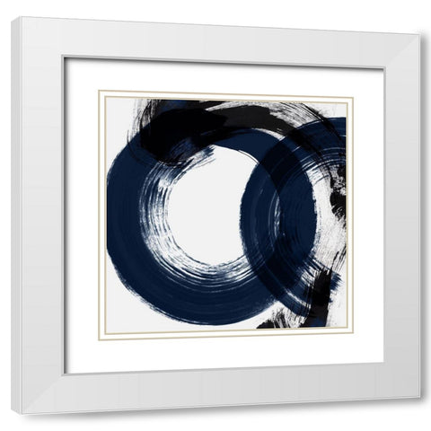 Deep Eternity White Modern Wood Framed Art Print with Double Matting by Isabelle Z