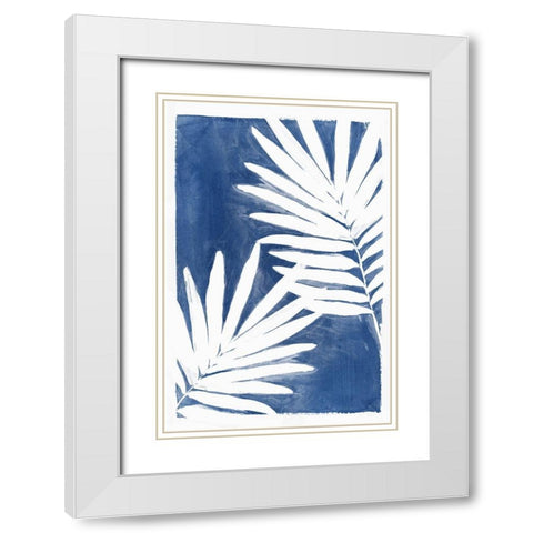 Night Herbs I White Modern Wood Framed Art Print with Double Matting by Isabelle Z