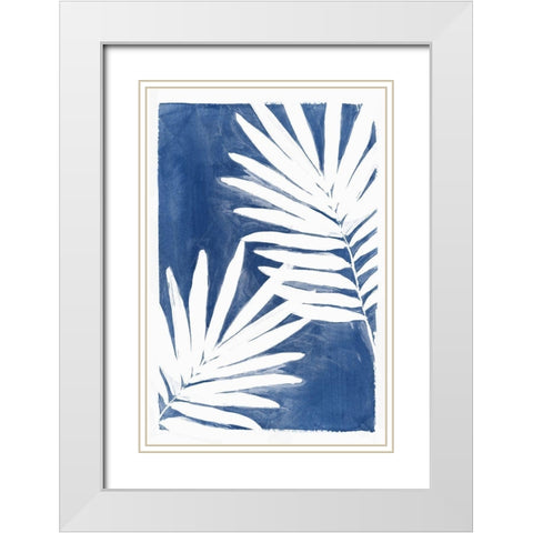 Night Herbs I White Modern Wood Framed Art Print with Double Matting by Isabelle Z