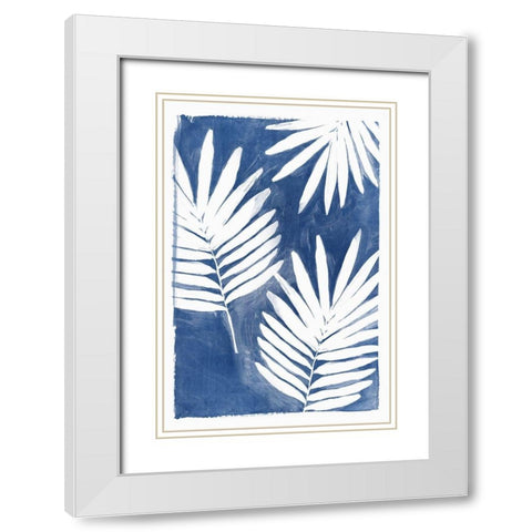 Night Herbs II White Modern Wood Framed Art Print with Double Matting by Isabelle Z