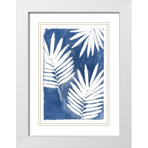 Night Herbs II White Modern Wood Framed Art Print with Double Matting by Isabelle Z