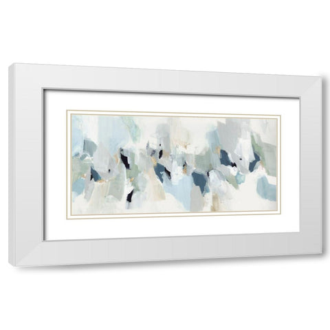Little Talks I  White Modern Wood Framed Art Print with Double Matting by Isabelle Z
