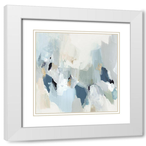 Little Talks II White Modern Wood Framed Art Print with Double Matting by Isabelle Z