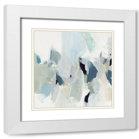 Little Talks III White Modern Wood Framed Art Print with Double Matting by Isabelle Z